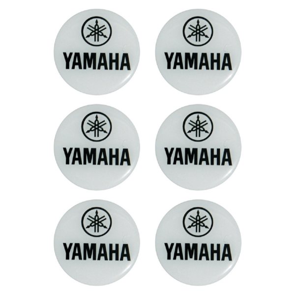 Motosiklet Damla Sticker 5cm 6lı Yamaha Beyaz Mts