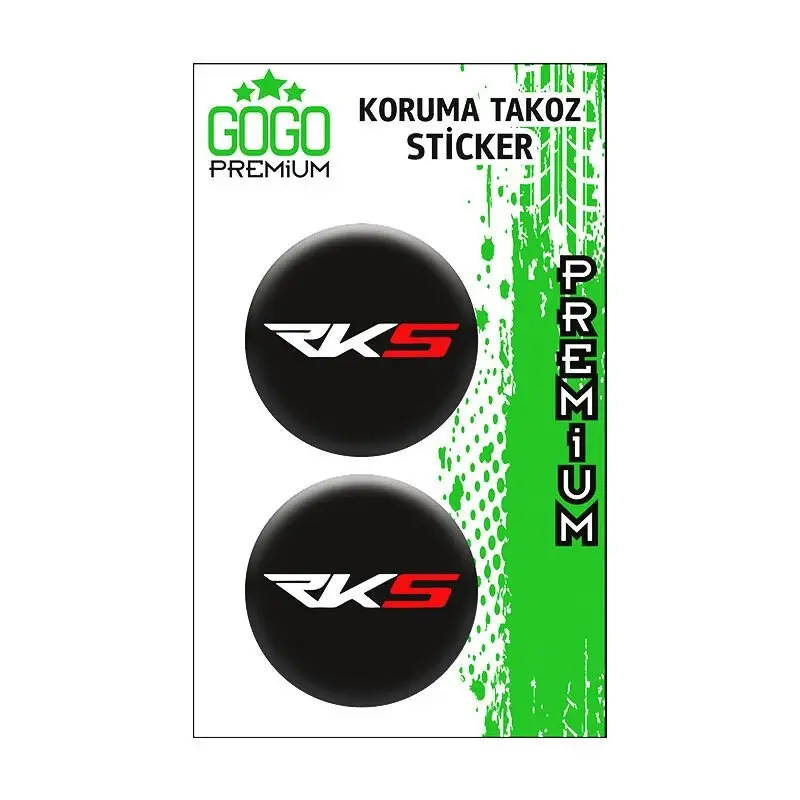 RKS Koruma Takozu Damla Sticker 4X4cm 2 Li GOGO