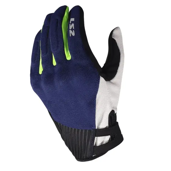 LS2 Dart 2 Evo Eldiven Mavi-Neon Sarı Beden: L
