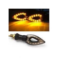 Motosiklet Sinyal Ledli Delikli Siyah Sarı Işık Prc