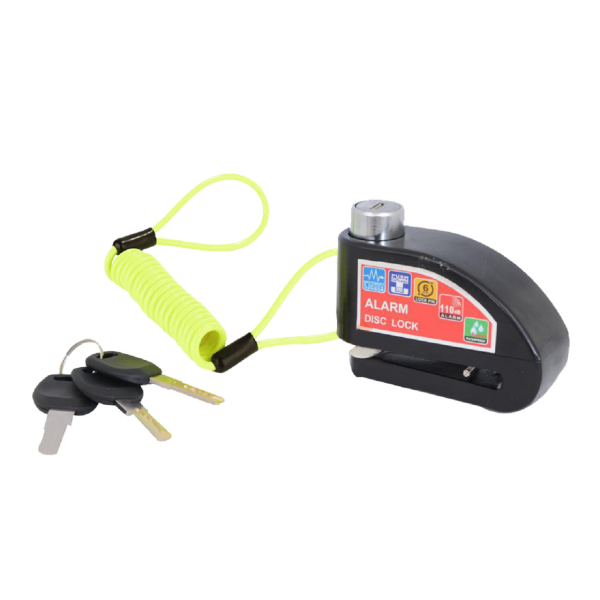 Motosiklet Disk Kilidi Alarmlı + Hatırlatıcı Kablo Siyah RENİXPART