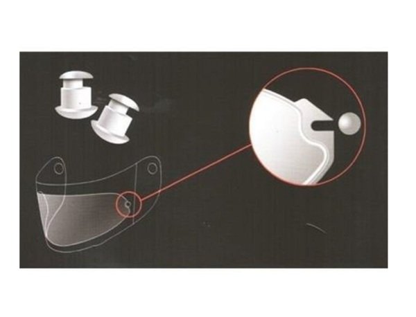 Kask Camı Pinlock Düğme Takımı Ls2