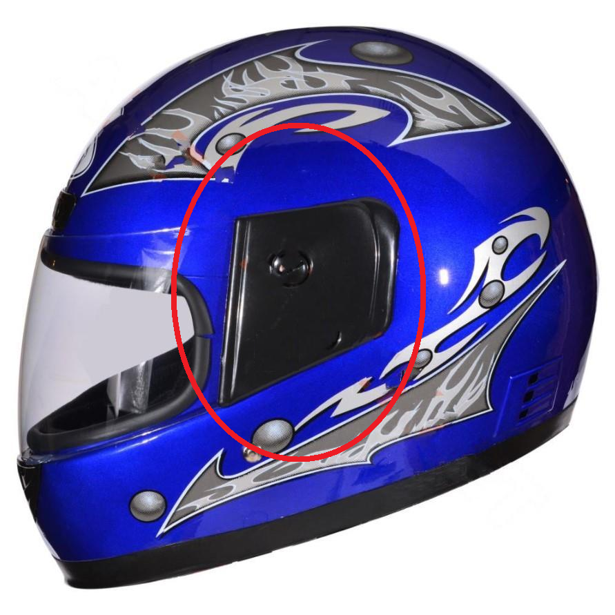 Kask Yan Kapak Vida Tekli Plastik 804 Model Prc