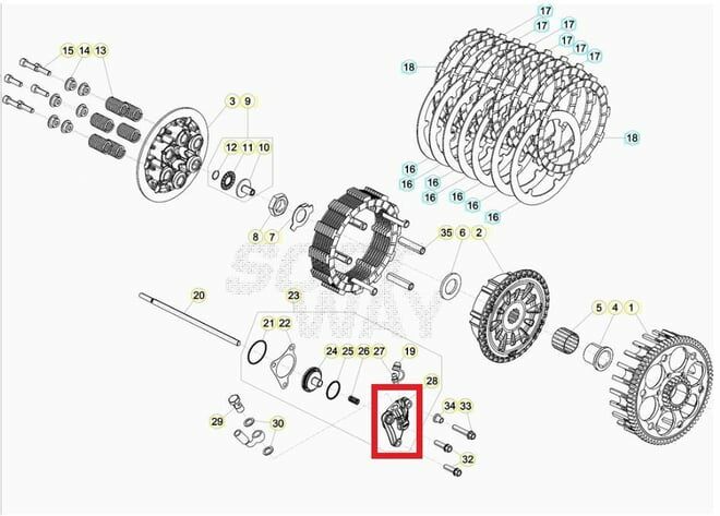 CLUTCH SSY BETA ORJ YP B6