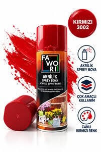 Fawori Sprey Boya Akirilik Kırmızı 400ML
