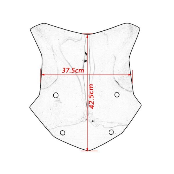 BMW R1200GS/R1250GS 2013-2024 Uyumlu Ön Cam Siyah KNMASTER