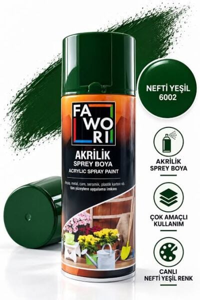 Fawori Sprey Boya Akirilik Nefti Yeşil 400ML