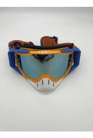 Acebis Linear Kask Turuncu Beyaz Beden: M (Gözlük Hediyeli)