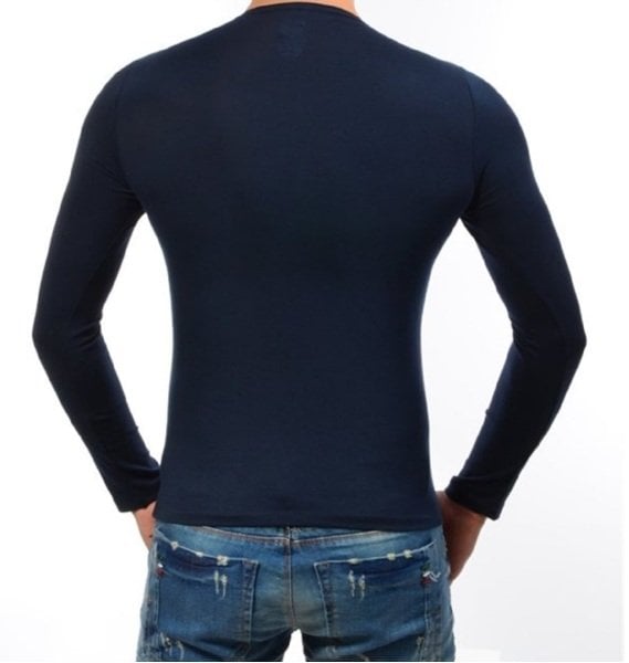 Erkek Badi Lacivert Renk L Beden (42-44) Uzun Kollu Likralı