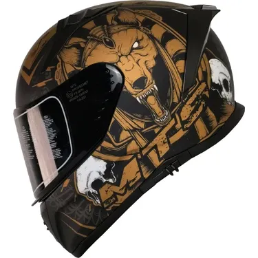 MTS FX-201 Kask Mat Anubis Gold Beden: XL