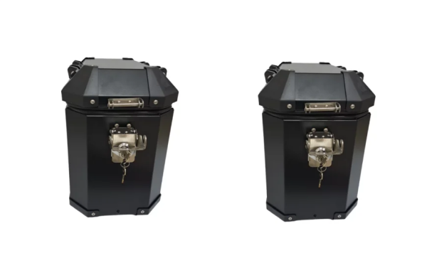 TRS Yan Çanta Takımı Siyah Alüminyum 35+35 Litre