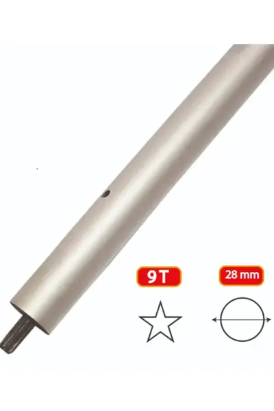 Tırpan Şaft Borusu 28mm 9 Diş 153cm Rapco