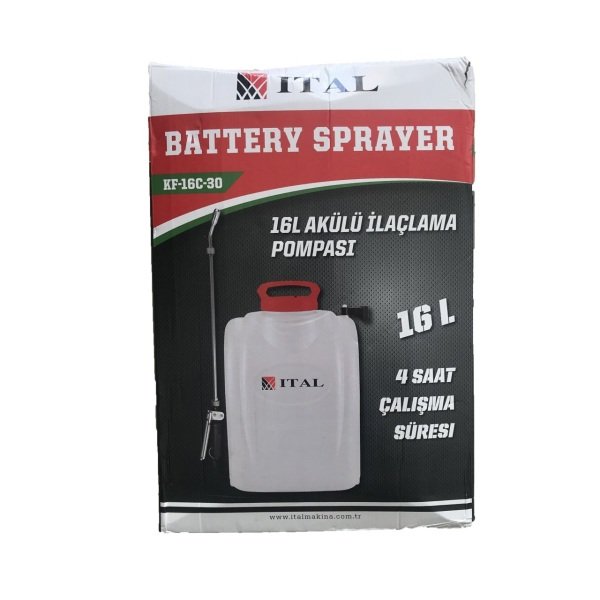 İtal Gs16e Akülü İlaçlama Makinesi 16 Litre