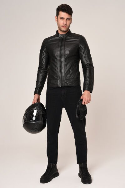 Vexo Moto Deri Mont Siyah Beden: M