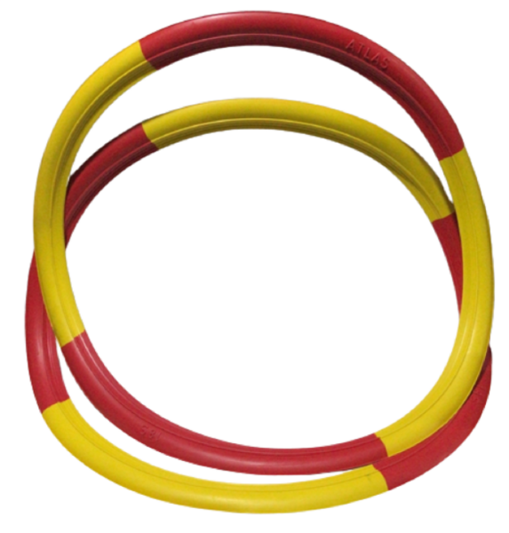 Motosiklet Lastik Yanak Beyaz 18j 2li Sarı-kırmızı Atlas