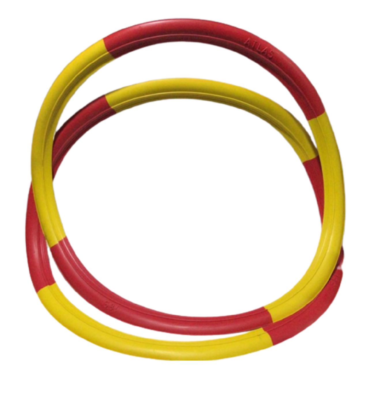 Motosiklet Lastik Yanak Beyaz 17j 2li Sarı-kırmızı Atlas