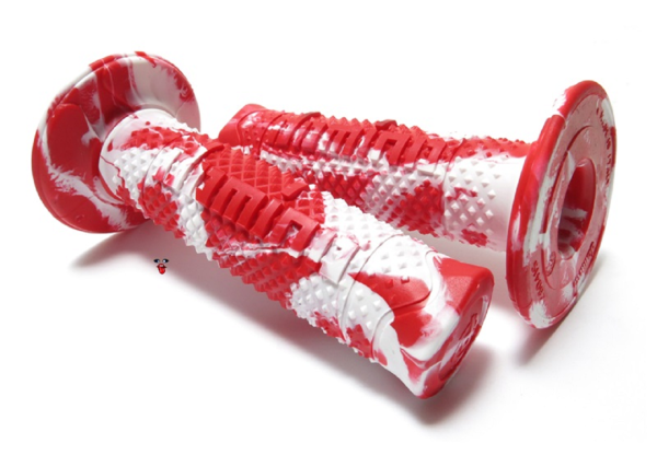 Motosiklet Elcik Lastik Takımı 120mm Off-Road Kırmızı - Beyaz DOMİNO