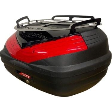 Wogen 50L Arka Çanta Premium Sırtlıklı Metal Üst Bagajlı Siyah