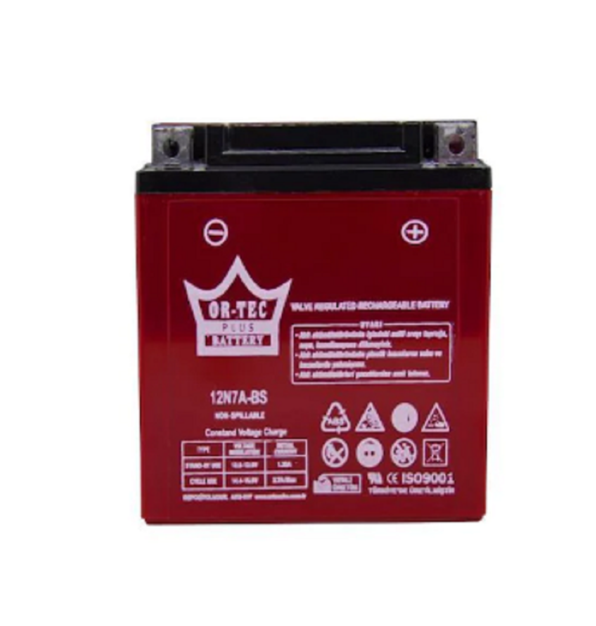 Akü 12V 7AH Activa Dik Ortec
