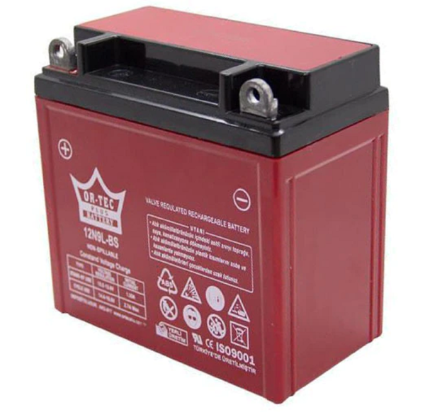 Akü 12V 9AH Dik Ortec