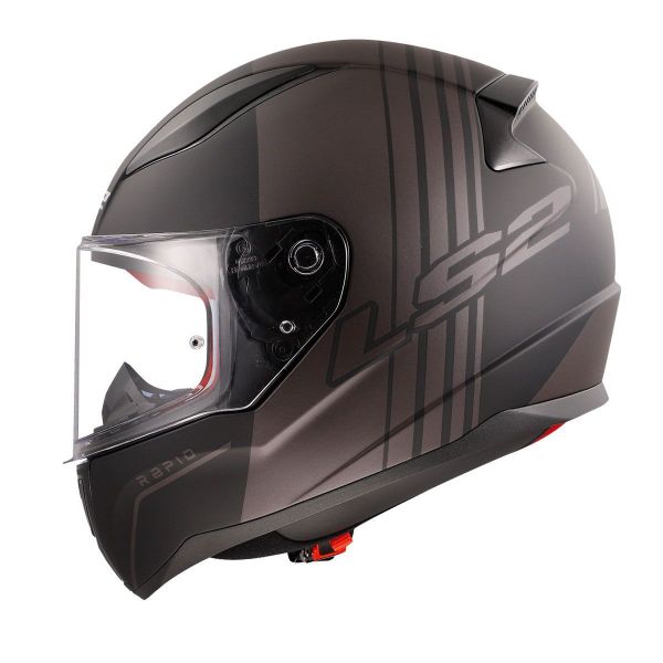 LS2 Rapid Multiply Kask Mat Siyah - Gri Beden:M