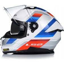 LS2 Stream 2 Kask Vintage Beyaz-Mavi-Kırmızı Beden:L