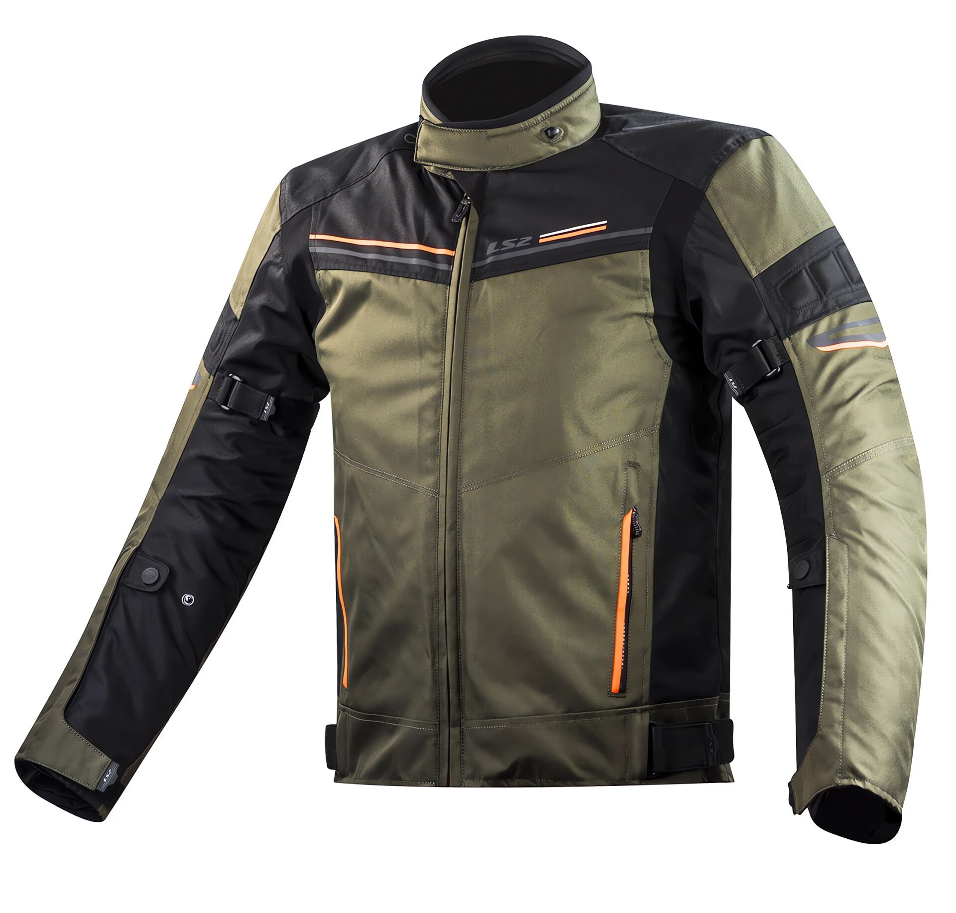 LS2 Shadow Mont Haki-Siyah-Neon Turuncu Beden: XL