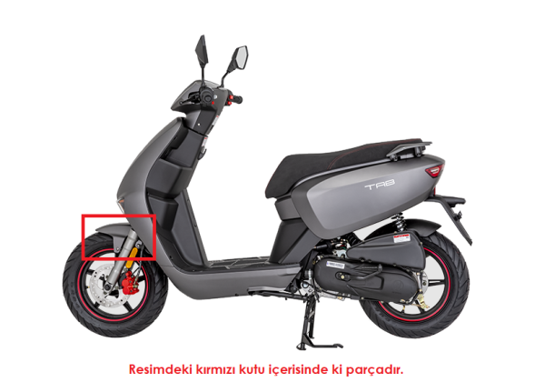 Mondial Tab 50 Ön Çamurluk Siyah Orjinal