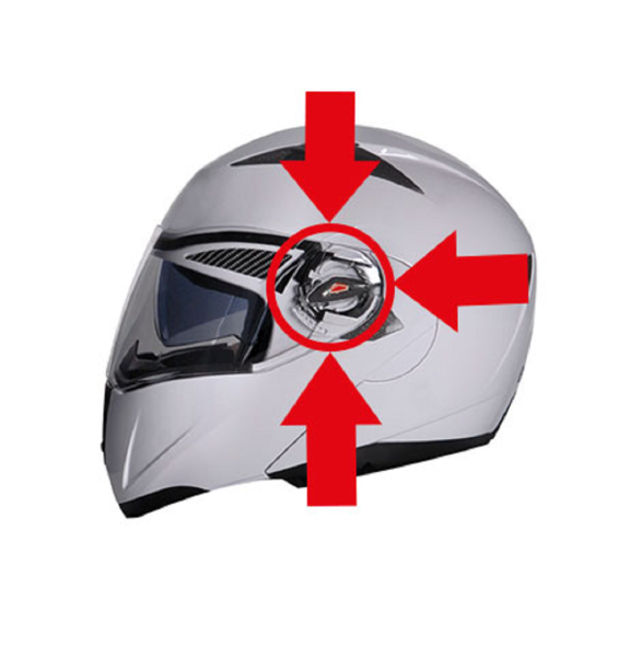 Kask Cox Vico Yan Kapak Tekli