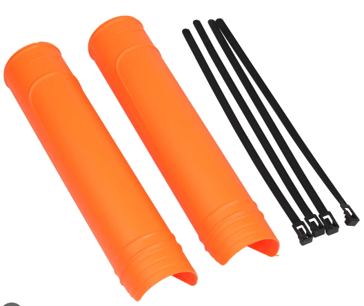 Enduro - Motocross Ön Amortisör Kaval Koruma Plastik Turuncu 25cm Renixpart