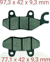 Yamaha YBR250-CBF250-TVS-Apache Fren Balatası Disk FA197 PRC