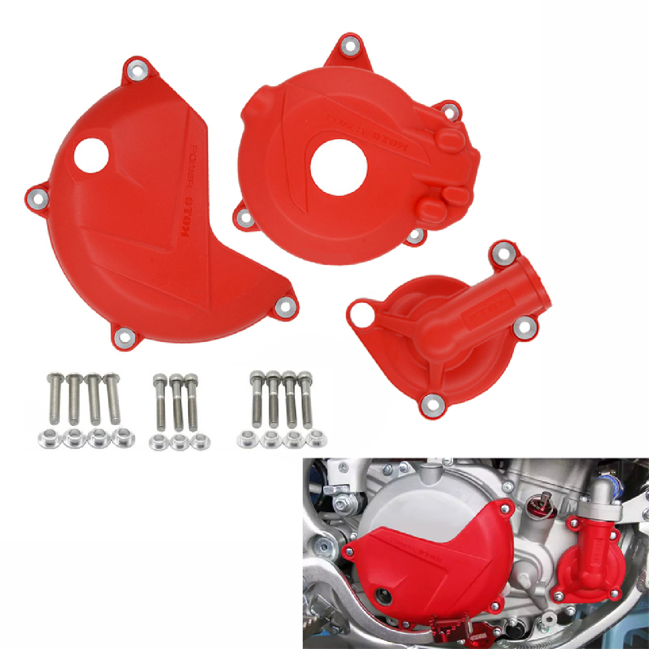 Apache XZ250R - Yuki Dirty Paws Karter Koruyucu Kapak Seti Turuncu EMPAR