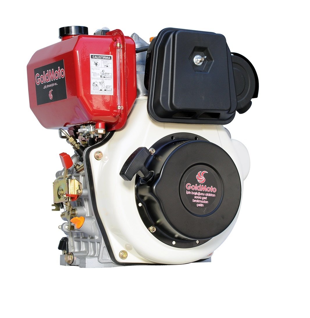 Goldmoto Gm186fae-g7 Dizel Motor Marşlı 10 Hp Krank Konik Kamalı