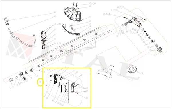 Gaz Tertibatı Komple Hyundai Hyx55 Tırpan