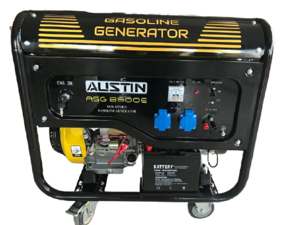 Austin Asg8500 Benzinli Jeneratör Marşlı Monofaze