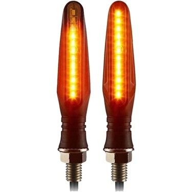 Motosiklet Sinyal Takımı 2li Ledli Sarı Işık Kayan Ledli 56958 Monero
