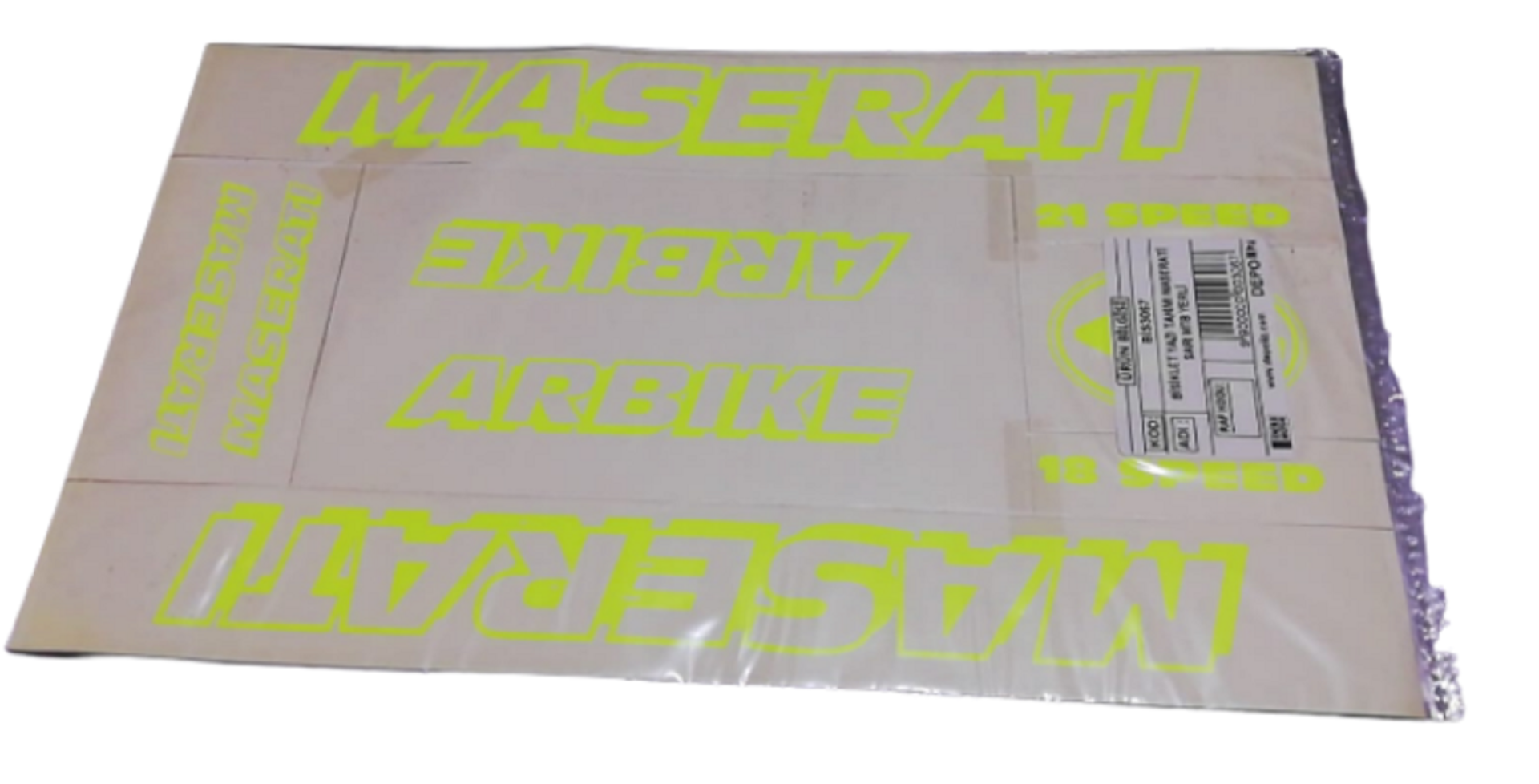 Bisiklet Yazı Takımı Maserati Sarı Mtb Yerli