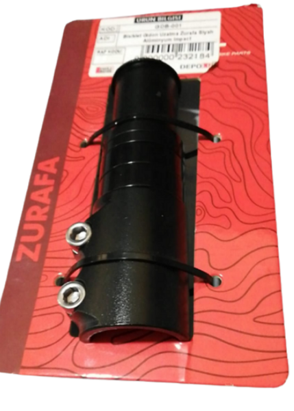 Bisiklet Gidon Uzatma Zurafa Siyah Alüminyum Impact