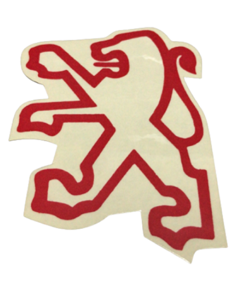 Peugeot Yazı Siperlik Arması Aslan Kırmızı Yerli