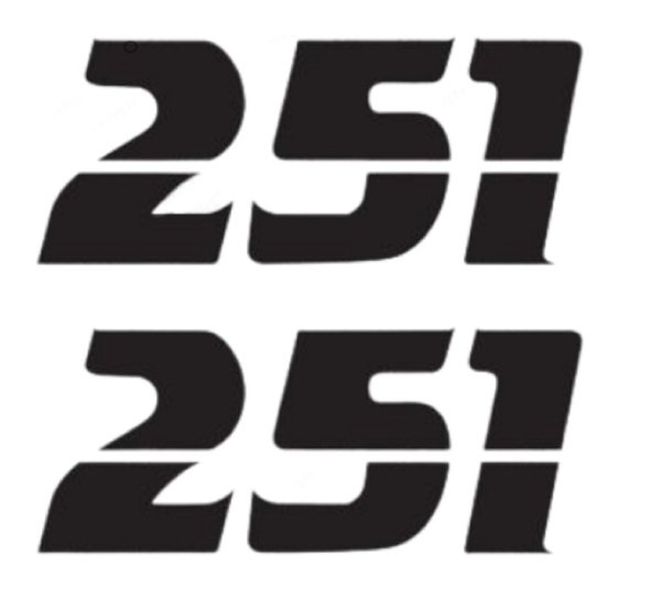 Mz Yazı Yan Kapak ''251'' Arması Orjinal