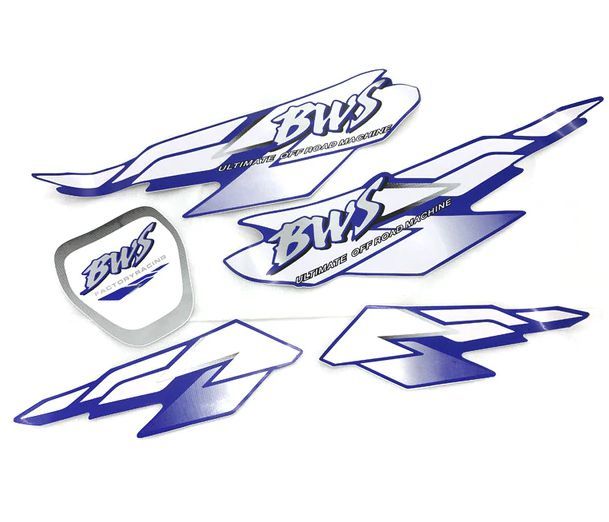 Yamaha Bws100 Yazı Takımı Mavi Ys