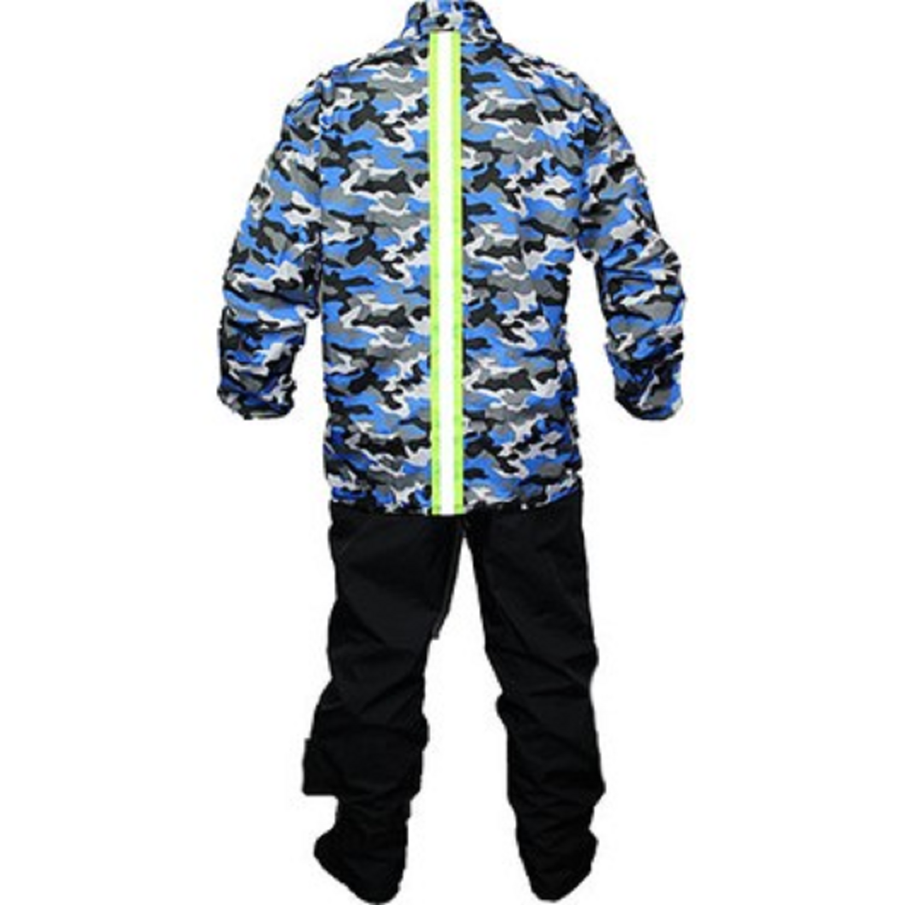 Motosiklet Yağmurluk Kamuflaj Mavi Beden:L Sports VEXO