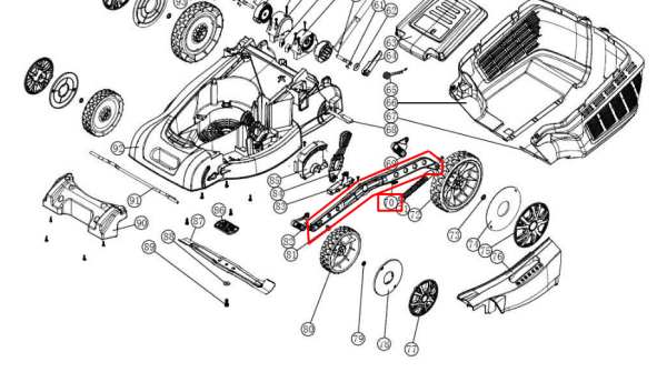 Hyundai C4205 Yükseklik Ayar Manivela Kolu Plastik Orjinal