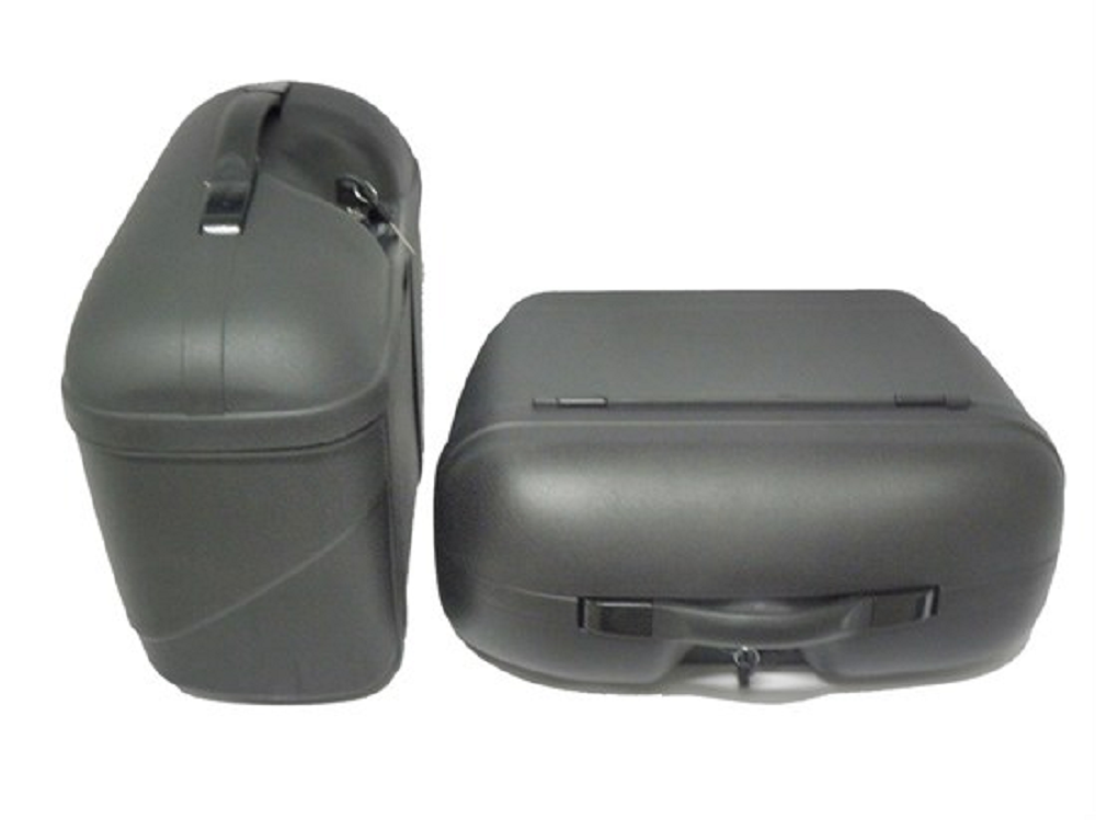 Motosiklet Yan Çanta 2li Siyah Arwic