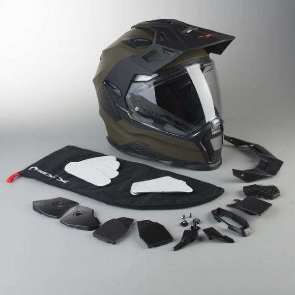 Motosiklet Kask X-WED 2 Mat Yeşil Beden: L NEXX