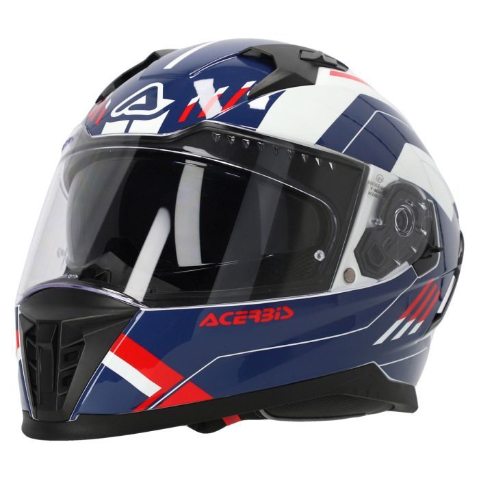 Acerbis X-Way Graphic Kask Mavi Kırmızı Beden: L