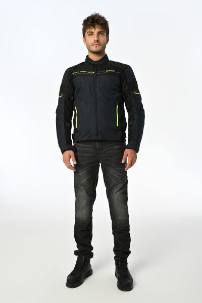 LS2 Shadow Mont Mavi-Siyah-Neon Sarı Beden: XL