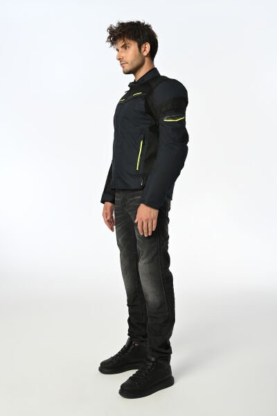 LS2 Shadow Mont Mavi-Siyah-Neon Sarı Beden: XL