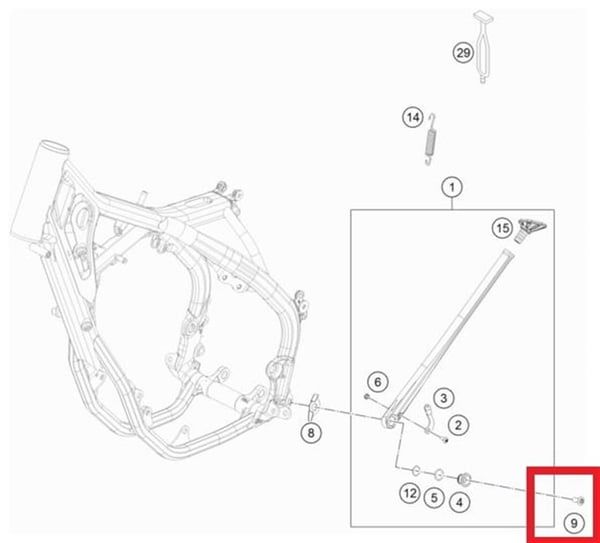 FLAT HEAD SREW M8X20 GASGAS ORJ YP A9