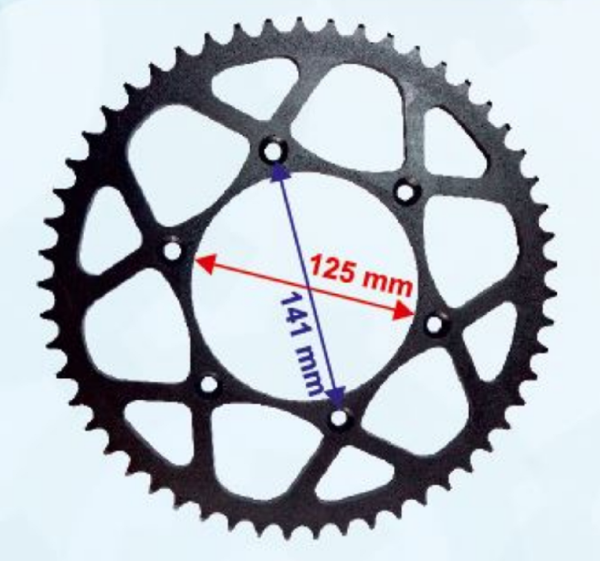 KTM-KX-CR125 CR250 Arka Dişli 520-14T İç 125mm 6 Delikli IND Empar